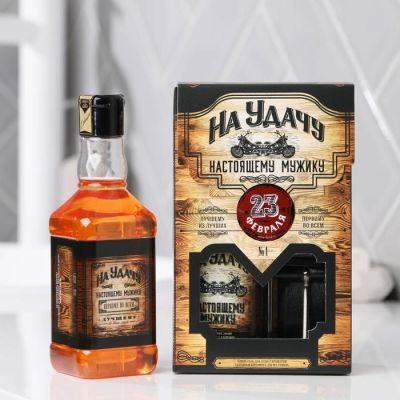 Набор "23 Февраля" гель для душа 250 мл аромат мужского парфюма, ремень