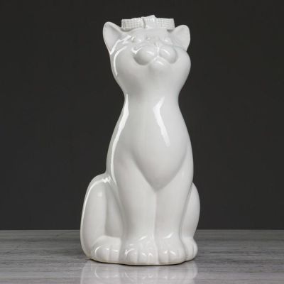 Копилка "Кошка" белая, 25 см