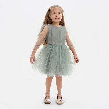 Платье для девочки нарядное KAFTAN, рост 98-104 см (30), цвет зелёный