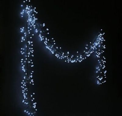 Гирлянда "Метраж" уличная (УМС, Мишура шарики Д:6 м. Н.С. белый)