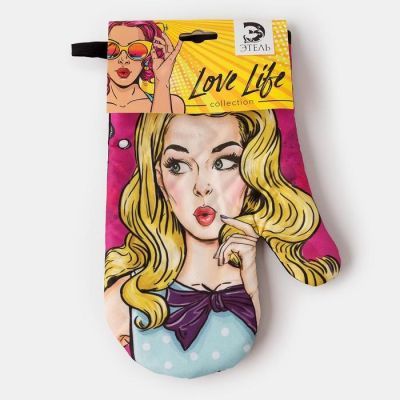 Варежка Этель Love Life "Красотка" 26*16 см, 100% п/э