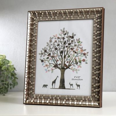 Фоторамка пластик 20х25 см "Золотая кладка" 30х25х2,3 см