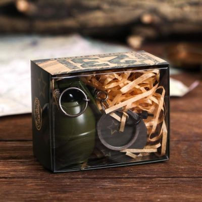 Зажигалка газовая "Настоящему герою", 5 х 3 см