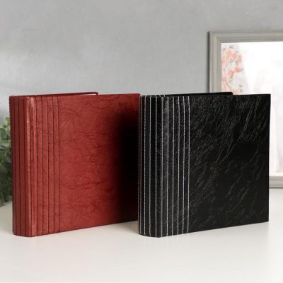 Фотоальбом на 200 фото 10х15 см  бумажные листы, кожзам МИКС 22х22х4 см