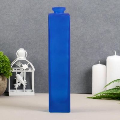 Ваза "Нарцисс" синий матовый d-2см; 5,5х 26,5см