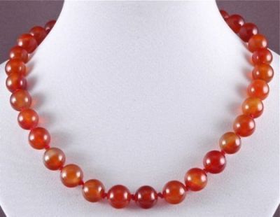 Бусы Сердолик "Классика №12" арт. НСР-1(12)-48-1у