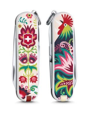 0.6223.L1603 Нож-брелок CLASSIC  LE2016 "Happy Folks" 7 функций, 58 мм.