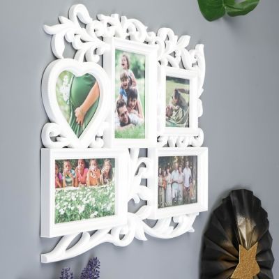 Фоторамка-Коллаж "С сердцем"  на 5 фото