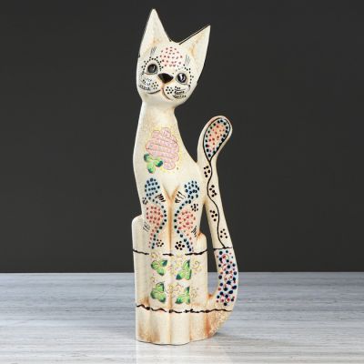 Копилка "Кот Египет", покрытие лак, бежевая, 52 см, микс