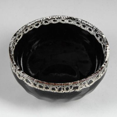 Салатник "Пена", тёмный, с деколью, 1.1 л, микс