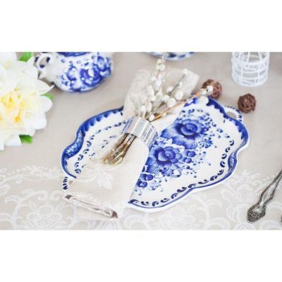 Поднос «Юлия», 21х29х2 см, гжель