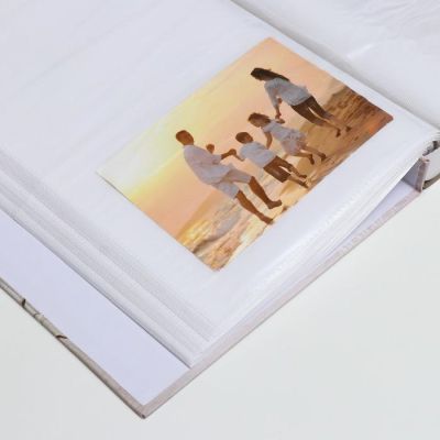 Фотоальбом на 200 фото 13х18 см "Букет" в коробке, зол.обвод МИКС 29,7х23х5,5 см