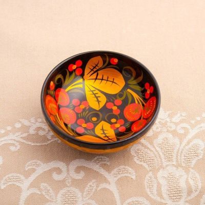 Розетка, 10×4 см, хохлома