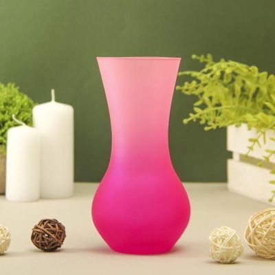 Ваза "Весна" 18/5 радуга матовая 18см МИКС