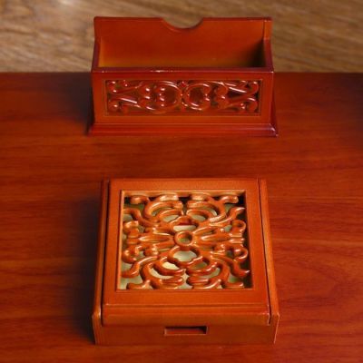 Набор настольный 7в1 (блок для бумаг-2шт,часы, подстав. д/визитниц,карандаш-ца.,глобус,ящик)