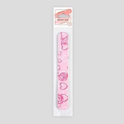 Пилка-наждак, абразивность 180/180, 15 см, рисунок МИКС