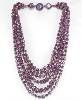 Колье Перламутр "Каскад" арт.НПР-111(10)-50-18