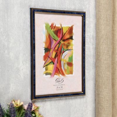 Фоторамка из пластика Бирюза  384 21х30 14мм/ фигурный(24)