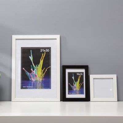 Набор фоторамок 10х10, 10х15, 21х30 см (белый-венге) 10 шт