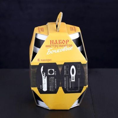 Набор инструментов в бочке "Самому", подарочная упаковка, 19 предметов