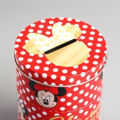 Копилка трехъярусная, Минни Маус 8,5 см х 8,5 см х 14 см