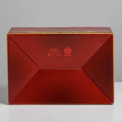 Коробка сборная «С 23 февраля», 22 × 15 × 10 см