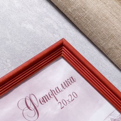 Фоторамка сосна с20 20х20 см (красный)