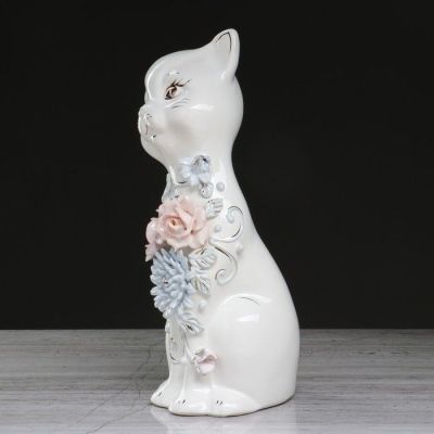 Копилка "Алиса" лепка, глянец, белая, 28 см, микс