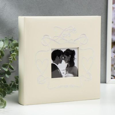 Фотоальбом "Свадебный" на 200 фото 10х15 см. 23х6х24см.