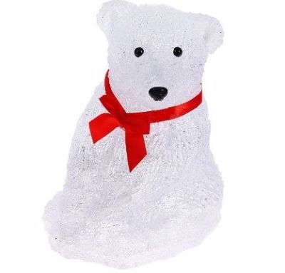 Фигура акрил. "Мишка сидячий" (20х12 см.)