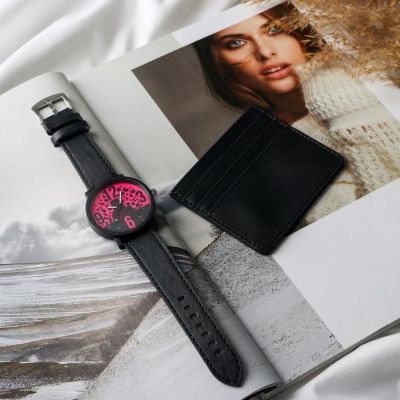 Набор: часы наручные и картхолдер «Сегодня»