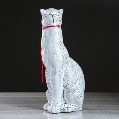 Копилка "Пантера", покрытие лак, белая, 50 см