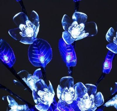 Светодиодная ваза плетенная (60х16 см. белый)