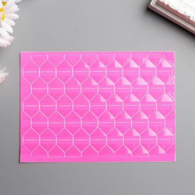 Набор уголков с кармашком для фотографий 102 уголка "Розовый с прозр. плёнкой" 10,3х14,8 см   488650