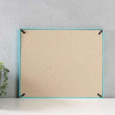 Фоторамка пластик на 5 фото, бирюзовый МИКС