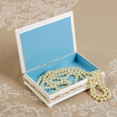 Шкатулка «Котёнок с клубком», белая, 11×16 см, лаковая миниатюра