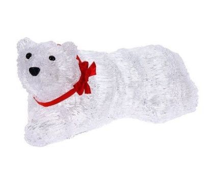 Фигура акрил. "Мишка лежачий" (38х19х19 см.)