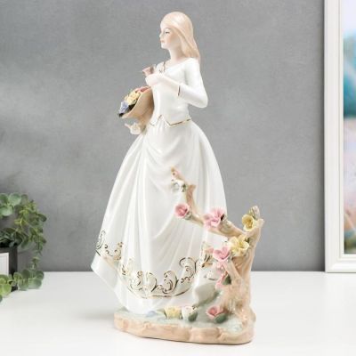 Сувенир керамика под фарфор "Весенние цветы" 45х28,5х14 см