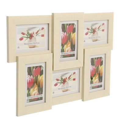 Фоторамка 6 в 1 для фото "Светлая", 10х15 см