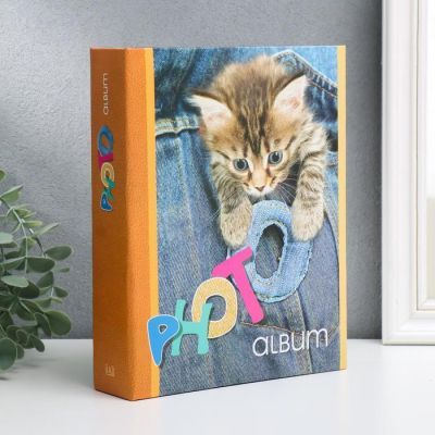 Фотоальбом "Котик" на 200 фото, 50 листов, 10х15 см