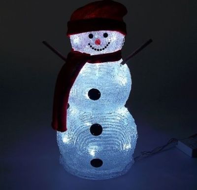 Фигура акрил. "Снеговик руки-палки" (33х16 см.)