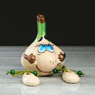 Копилка "Чесночок", глянец, разноцветная, 19 см, микс