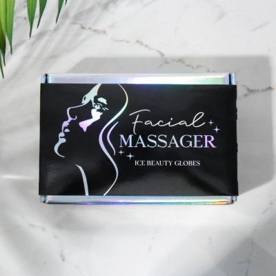 Массажёр для лица с охладительным эффектом Facial massager, диам 5 см.