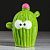 Копилка "Кактус", глянец, зелёный цвет, 17 см