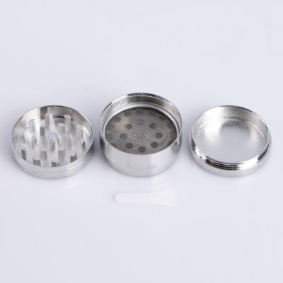 Измельчитель для табака "Импхал" с ситом, 4х2.5см, серебр.
