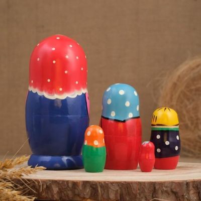Матрёшка «Подворье», птички, 5 кукольная, 15 см, микс