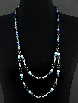 Комплект Кахолонг, хрусталь, кошачий глаз "Миледи" арт.ВАН-424