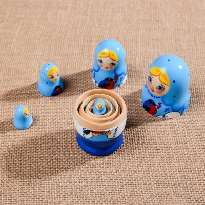 Матрёшка "Времена года. Зима", 5 кукольная