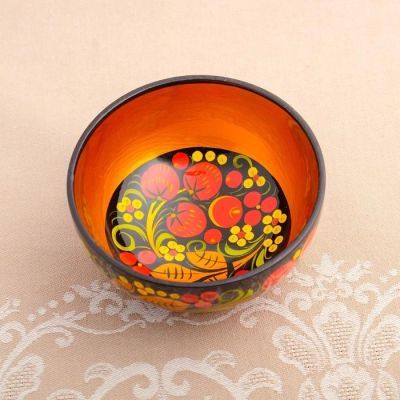 Салатник, средний, 14×6 см, хохлома, микс