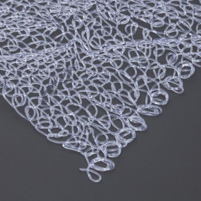 Декоративный материал из ПВХ нити, 1х10 м, прозрачный